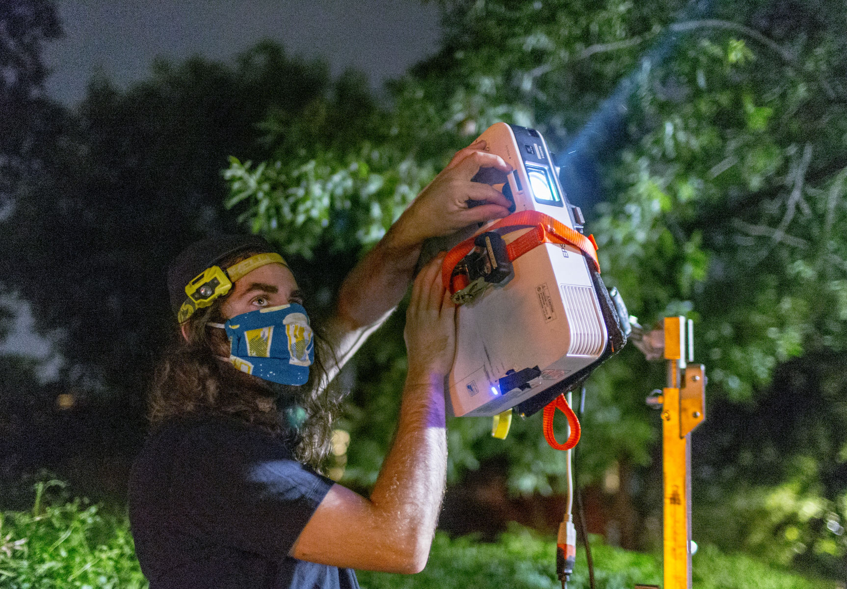 Dustin Klein, projectionist